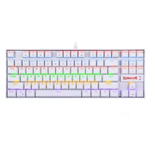 REDRAGON KUMARA Mechanical 87 Key|RGB Backlit Gaming Keyboard - White