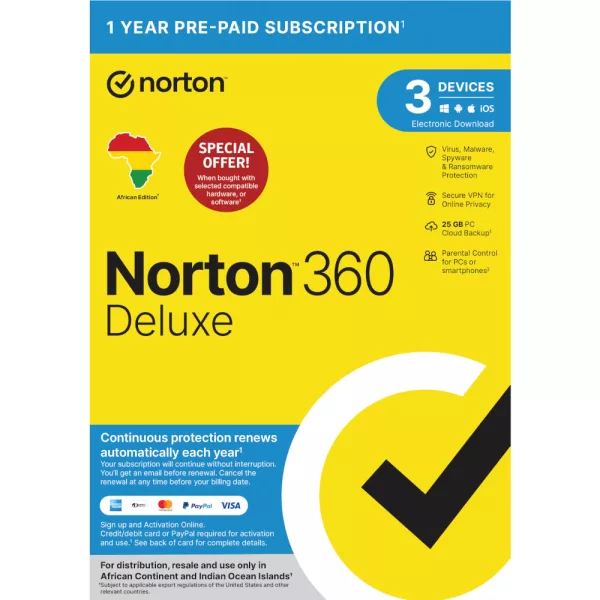 Norton 360 Deluxe (3 Device/Up to 25GB)