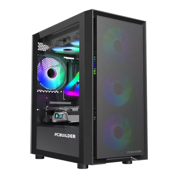 PCBuilder Protector Micro-ATX Gaming Chassis + 550W PSU