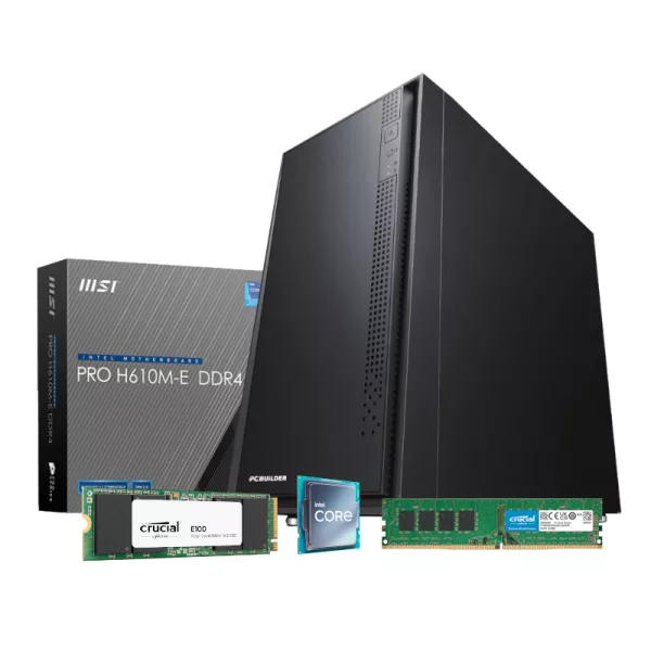PCBuilder Intel i3-12100 HOME MASTER Windows 11 Desktop PC