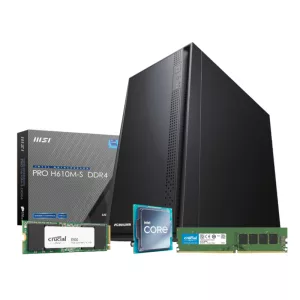 PCBuilder Intel i5-12400 OFFICE MASTER Core Windows 11 Pro Desktop PC