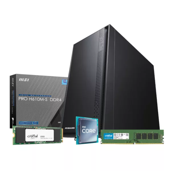 PCBuilder Intel i5-12400 OFFICE MASTER Core Windows 11 Pro Desktop PC