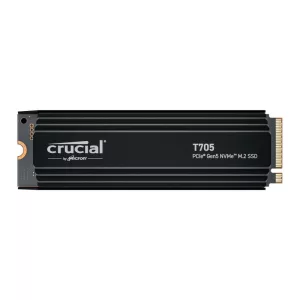 Crucial T705 4TB M.2 NVMe Gen5 with Heatsink NAND SSD