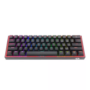 Redragon K617 FIZZ 60% Wired RGB Gaming Keyboard - Black