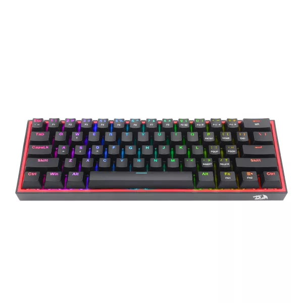 Redragon K617 FIZZ 60% Wired RGB Gaming Keyboard - Black