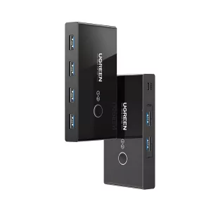 UGREEN USB 3.0 4-Port Switch Box, with 1.5m USB Cables