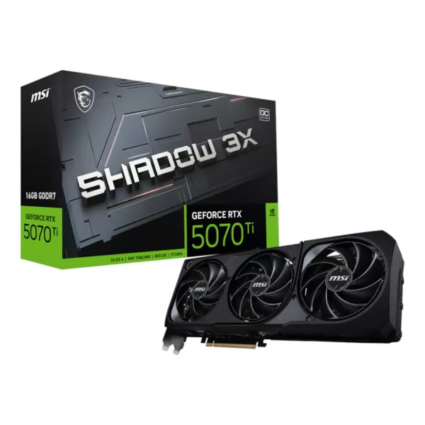 MSI GeForce RTX 5070 Ti 16GB GDDR7 SHADOW 3X OC Graphics Card