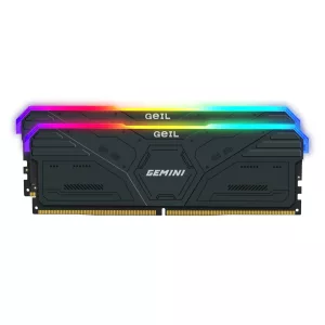 Geil Gemini RGB 64GB KIT(2X32GB) 6000MHz DDR5 Desktop Gaming Memory - Grey