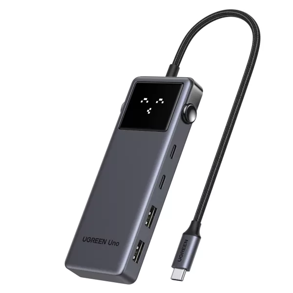 UGREEN 6-in-1 Type-C Hub with 4K HDMI, 100W PD and 10Gbps USB Ports – Grey