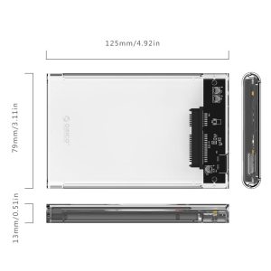 ORICO 2.5" USB3.0 Transparent HDD Enclosure - Image 4