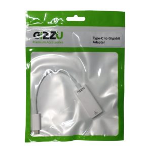 GIZZU USB-C to Gigabit Adapter Polybag - White - Image 2