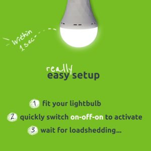 Gizzu Everglow Rechargeable Warm White Emergency LED Bulb - Screw-In - Image 6
