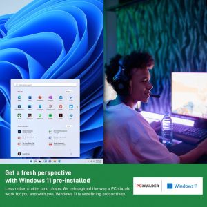 PCBuilder Intel i3-12100 OFFICE MASTER Core Windows 11 Pro Desktop PC - Image 2