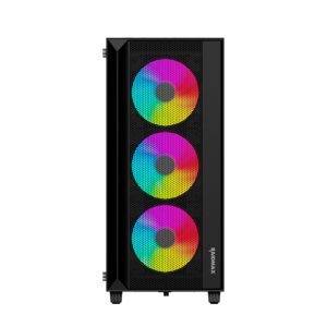 Raidmax V1000TBS ATX | Micro-ATX | Mini-ITX ARGB Mid-Tower Gaming Chassis - Black - Image 2